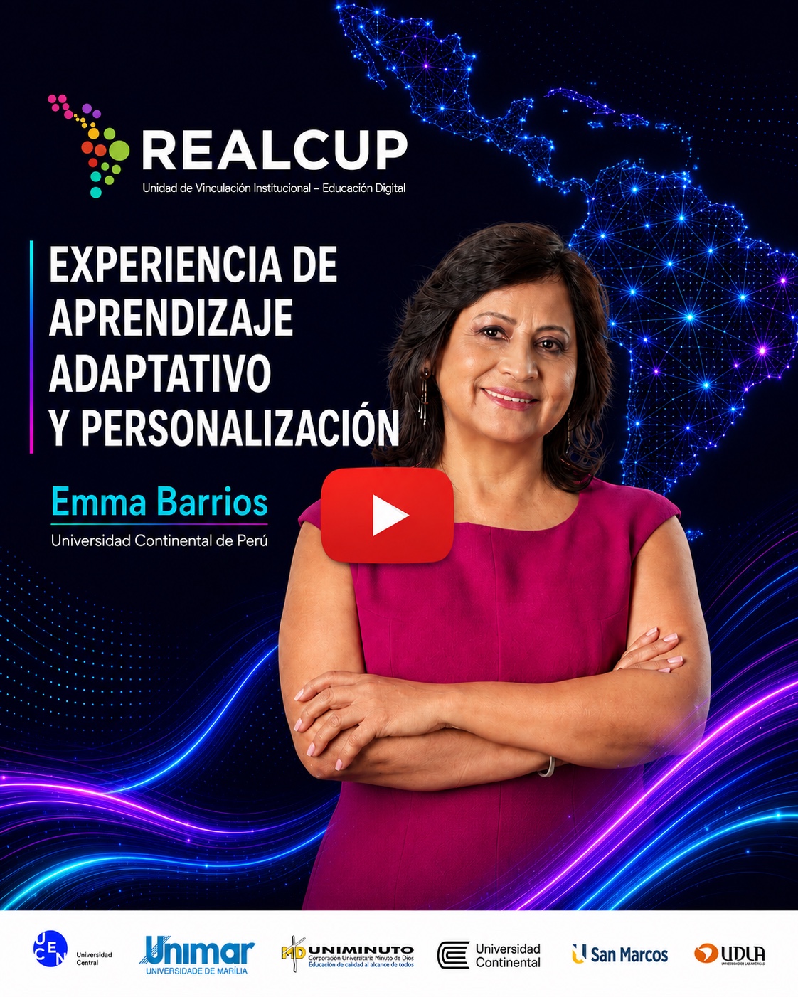 Portada del video Experiencia de aprendizaje adaptativo y personalización, con Emma Barrios Ipenza