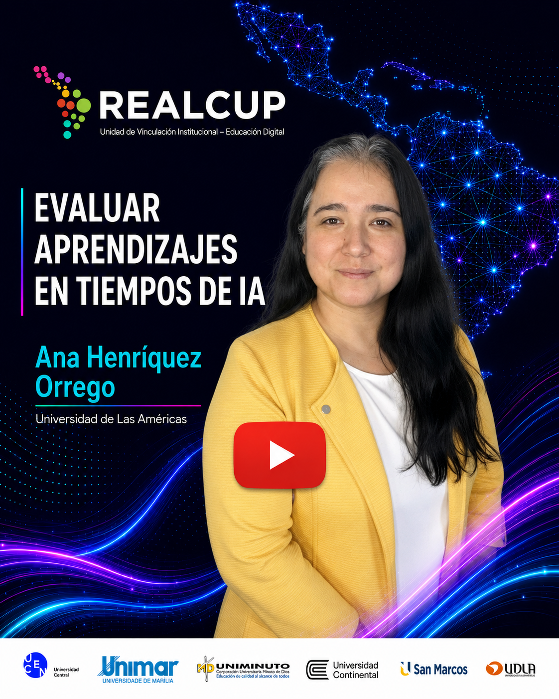 Portada del video Evaluar aprendizajes en tiempos de IA, con Ana Henríquez Orrego